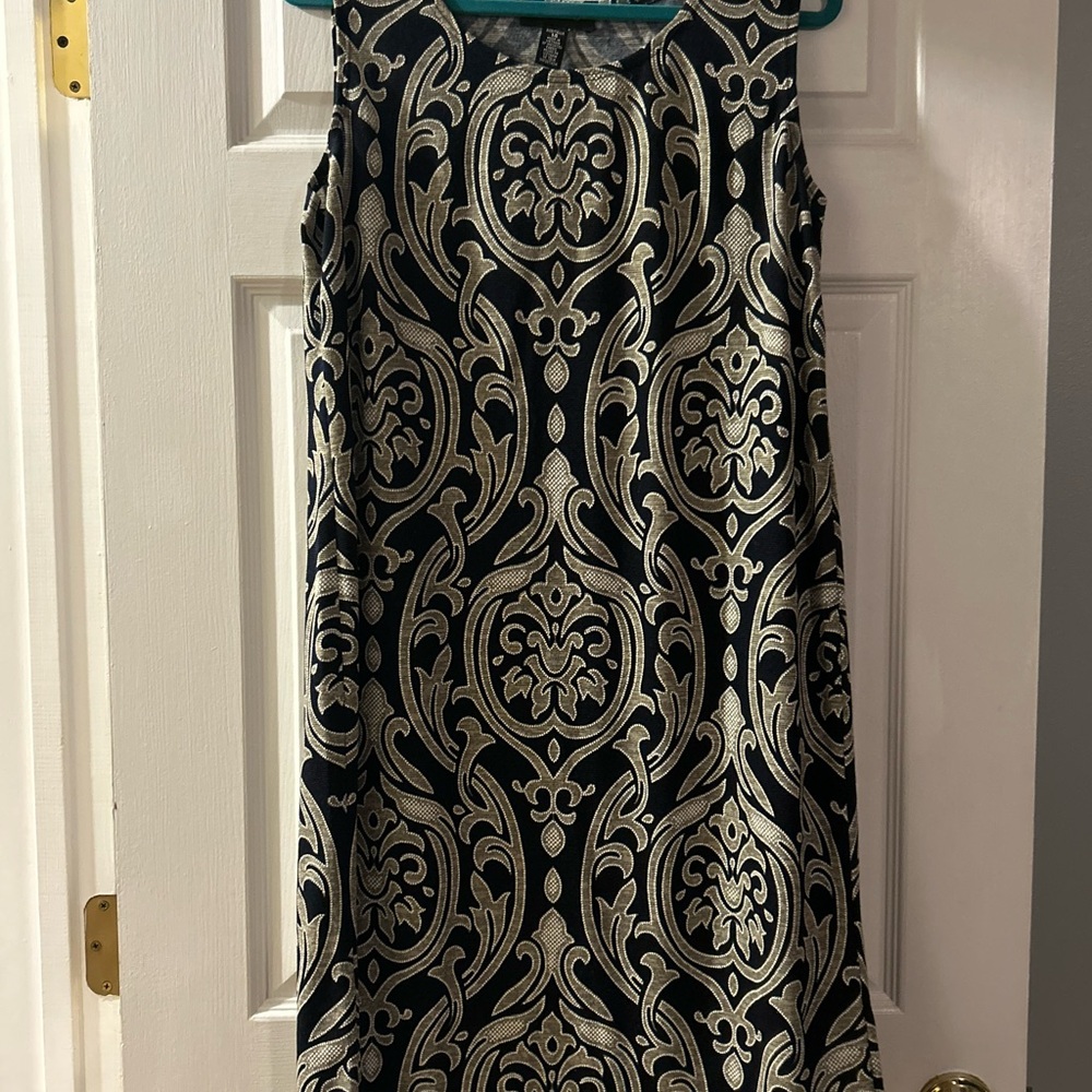 R&M Richards Black and Gold Dress with jacket